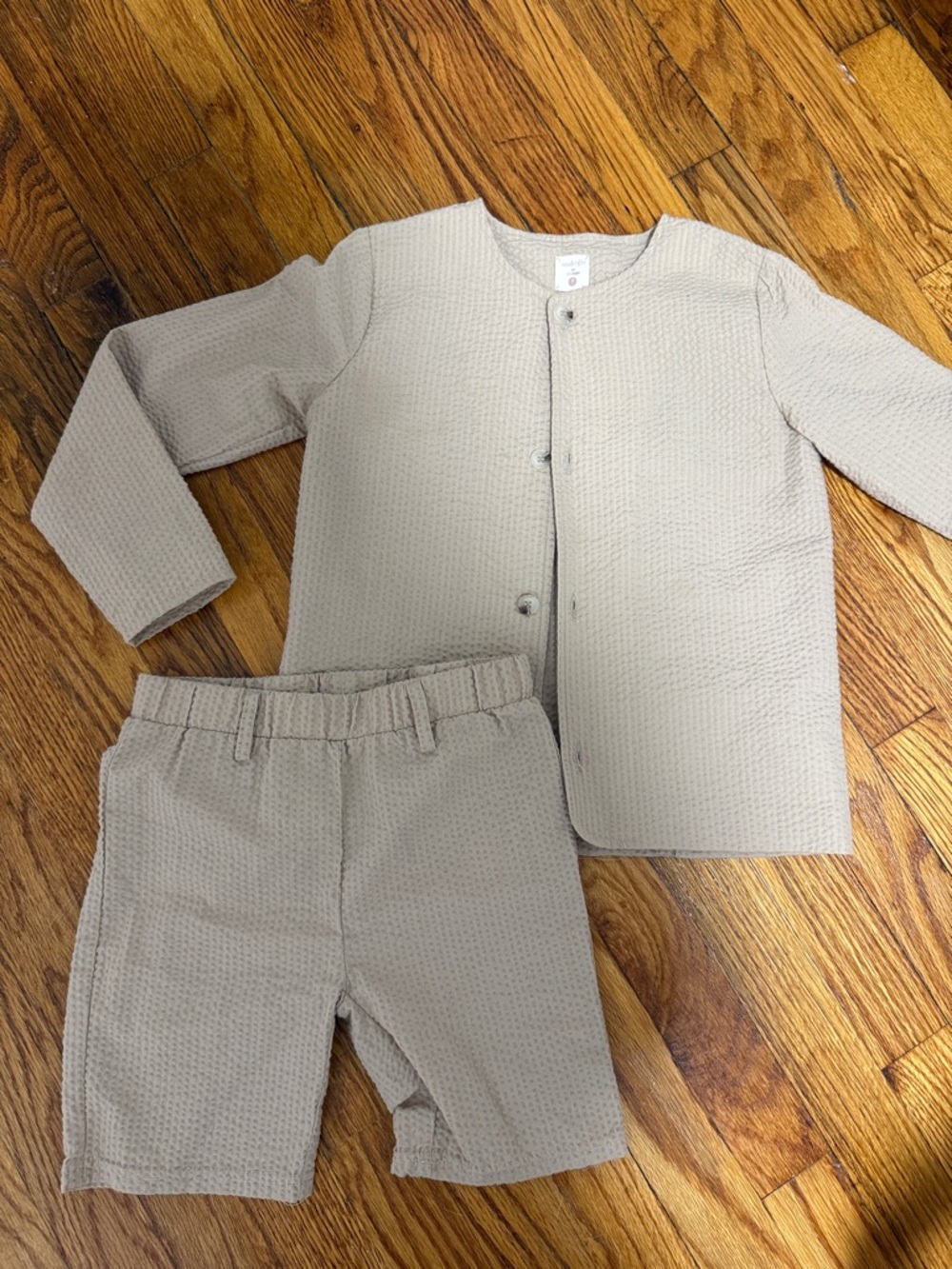 Lil Legs Boys Cream Dressy 2 Piece Matching Set Size 7